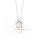 Fashionable Cute Slipper Opal Stone Necklace Pendant with Silver Plated Necklace